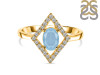 Aquamarine & White Topaz Ring AQM-RR-134.