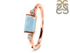 Aquamarine & White Topaz Ring AQM-RR-135.