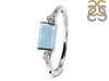 Aquamarine & White Topaz Ring AQM-RR-135.