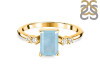 Aquamarine & White Topaz Ring AQM-RR-139.