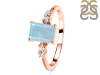 Aquamarine & White Topaz Ring AQM-RR-139.