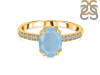 Aquamarine & White Topaz Ring AQM-RR-207.