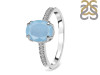 Aquamarine & White Topaz Ring AQM-RR-207.