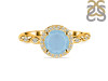 Aquamarine & White Topaz Ring AQM-RR-267.