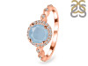 Aquamarine & White Topaz Ring AQM-RR-267.