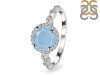 Aquamarine & White Topaz Ring AQM-RR-267.