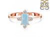 Aquamarine & White Topaz Ring AQM-RR-275.