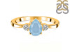 Aquamarine & White Topaz Ring AQM-RR-335.