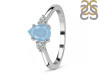 Aquamarine & White Topaz Ring AQM-RR-335.