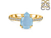 Aquamarine & White Topaz Ring AQM-RR-344A.