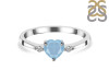 Aquamarine & White Topaz Ring AQM-RR-425.