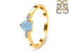 Aquamarine & White Topaz Ring AQM-RR-425.