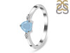 Aquamarine & White Topaz Ring AQM-RR-425.