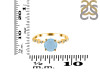 Aquamarine & White Topaz Ring AQM-RR-426.