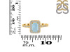 Aquamarine & White Topaz Ring AQM-RR-432.