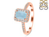 Aquamarine & White Topaz Ring AQM-RR-432.