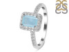 Aquamarine & White Topaz Ring AQM-RR-432.