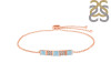 Aquamarine & White Topaz Bracelet AQM-RDB-147.