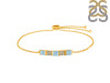 Aquamarine & White Topaz Bracelet AQM-RDB-147.