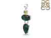 Azurite Malachite/Peridot Pendant-2SP AZM-1-216