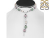 Pearl/Pink Jade/Green Aventurine Beaded Necklace BDD-12-1605