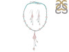 Rose Quartz/Turquoise Beaded  Jewelry Set BDD-12-1633