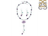 Amethyst/Crystal Beaded  Jewelry Set BDD-12-1646