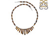 Tiger Eye Beaded Necklace BDD-12-1662