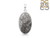 Black Rutile Pendant-SP BLR-1-19