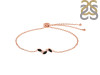 Black Tourmaline & White Topaz Bracelet With Adjustable Camera Lock BLS-RDB-143.