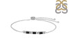 Black Tourmaline & White Topaz Bracelet BLS-RDB-139.