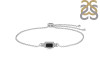 Black Tourmaline & White Topaz Bracelet BLS-RDB-140.