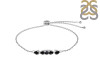 Black Tourmaline Bracelet With Adjustable Camera Lock BLS-RDB-150.
