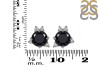 Black Tourmaline & White Topaz Stud Earring BLS-RDE-1260.
