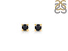 Black Tourmaline Stud Earring BLS-RDE-1296.