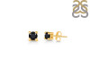 Black Tourmaline Stud Earring BLS-RDE-1296.