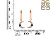 Black Tourmaline & White Topaz Hoop Earring BLS-RDE-1471.