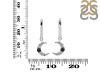Black Tourmaline & White Topaz Hoop Earring BLS-RDE-1471.
