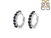 Black Tourmaline Hoop Hoop Earring BLS-RDE-1473.
