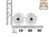 Black Tourmaline Stud Earring BLS-RDE-60.