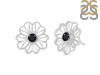 Black Tourmaline Stud Earring BLS-RDE-61.