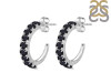 Black Tourmaline Hoop Earring BLS-RDE-975.