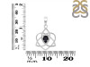 Black Tourmaline Triquetra Heart Knot Pendant BLS-RDEP-880.