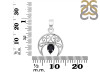 Black Tourmaline Crescent Moon Pendant BLS-RDEP-890.