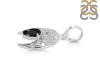 Black Tourmaline Crescent Moon Pendant BLS-RDEP-890.