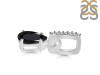 Black Tourmaline & White Topaz Pendant BLS-RDP-550-CZ-LOOP.