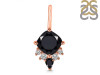Black Tourmaline & White Topaz Pendant BLS-RDP-729.