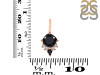 Black Tourmaline & White Topaz Pendant BLS-RDP-729.