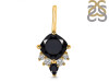 Black Tourmaline & White Topaz Pendant BLS-RDP-729.