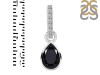 Black Tourmaline & White Topaz Pendant BLS-RDP-779-CZ-LOOP.